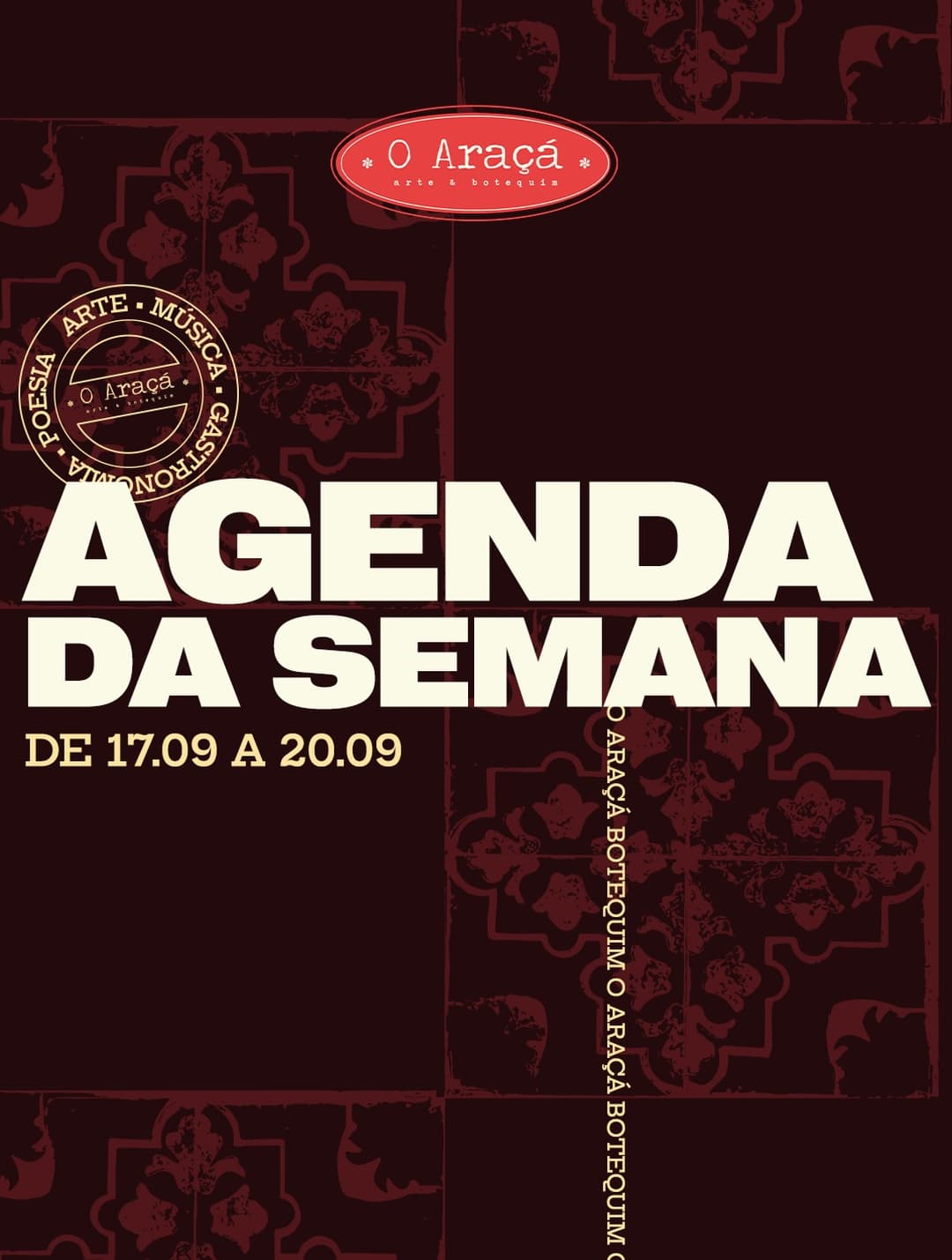 Flyer de Danilo de Olinda e Samba do Araçá