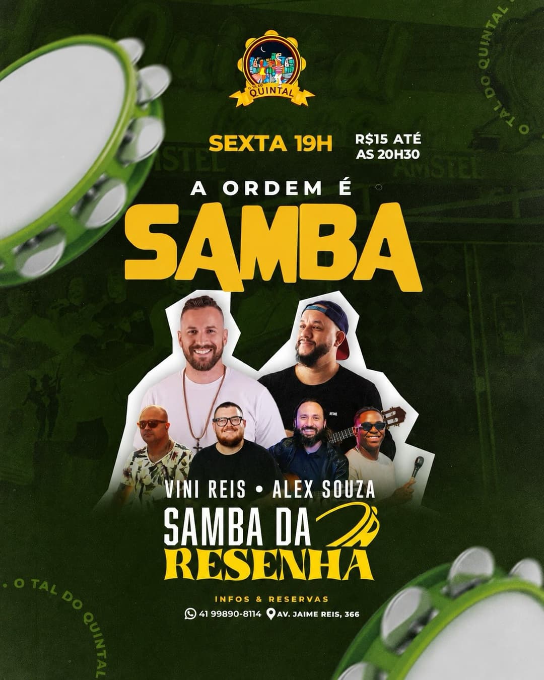 Flyer de Pagode da Ressaca