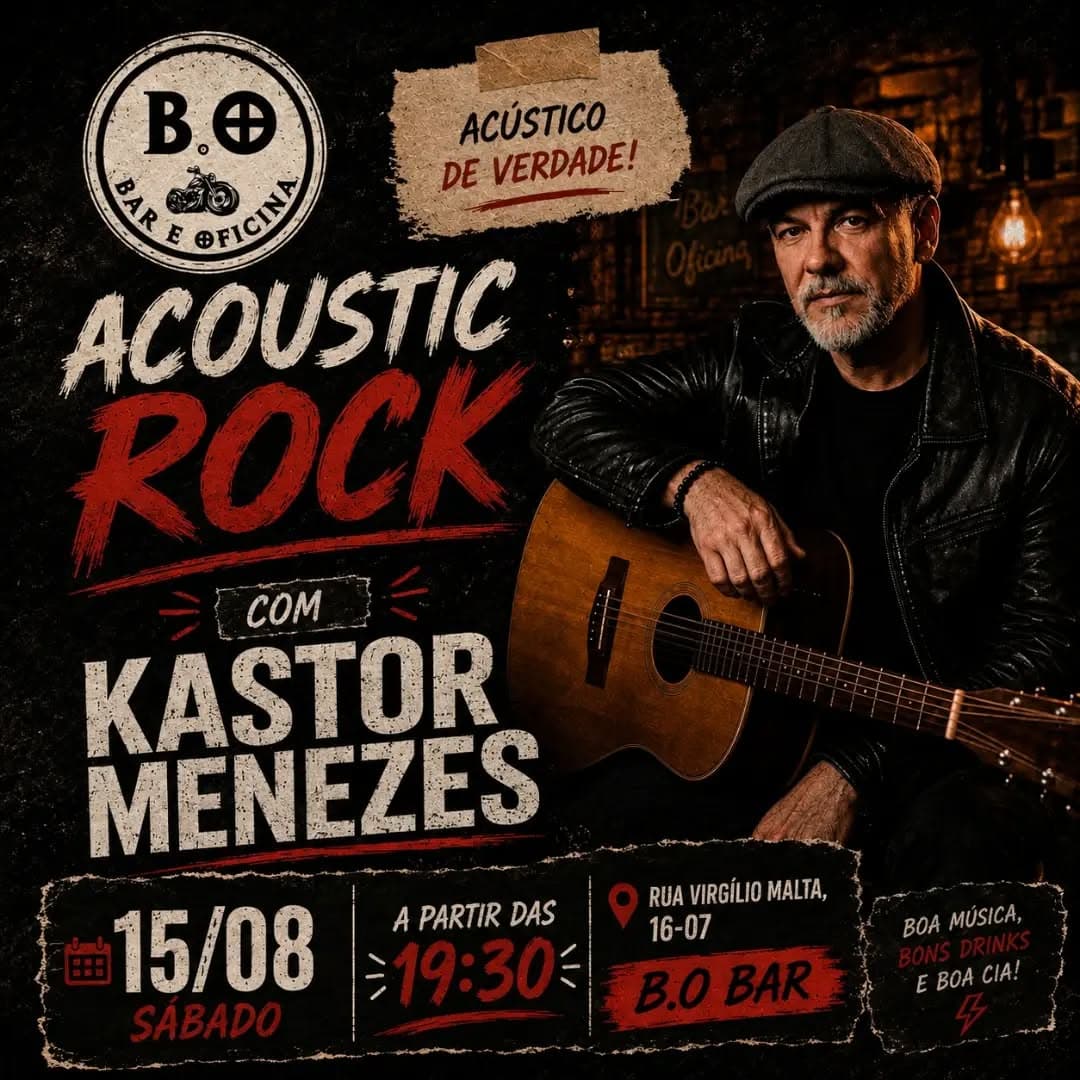 Flyer de Kastor Menezes