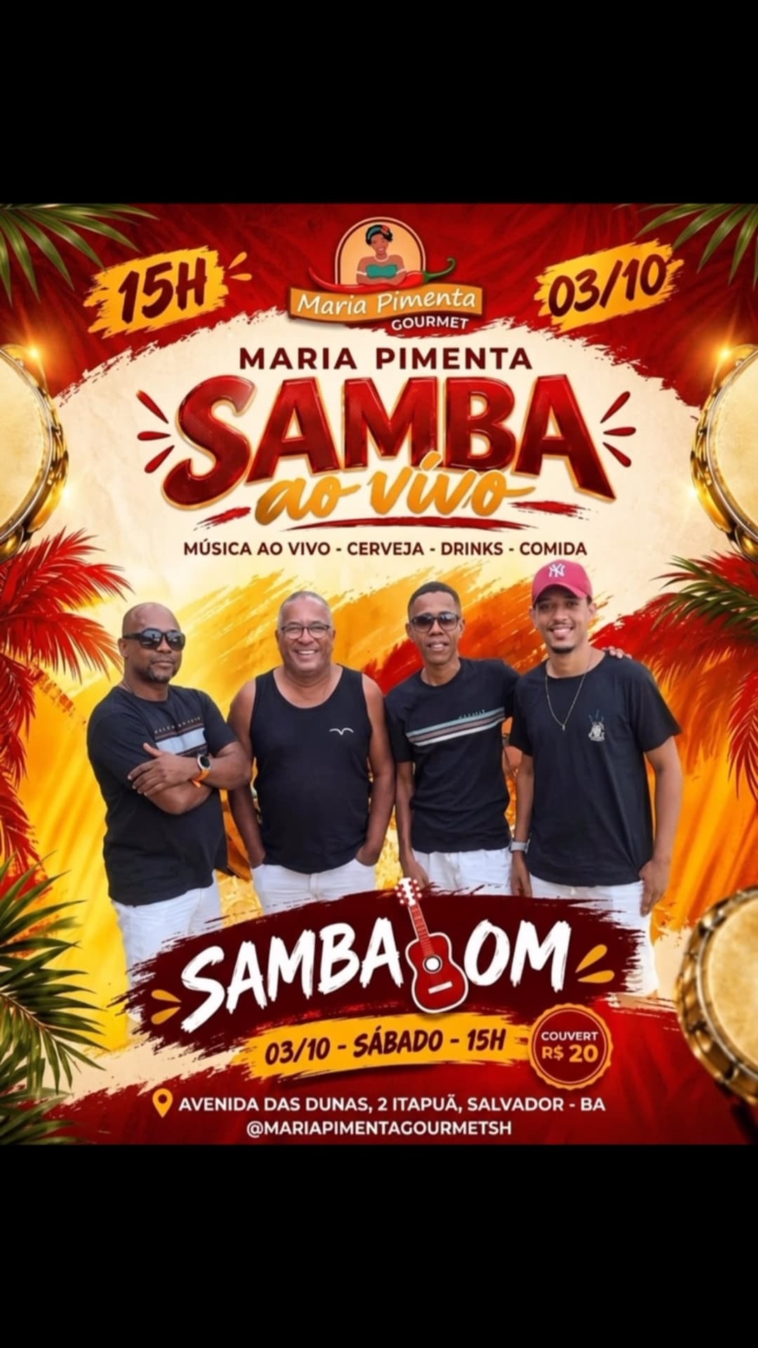 Flyer de Samba Bom