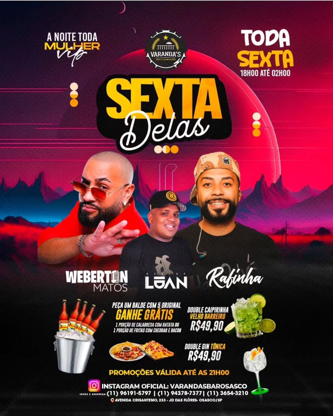 Flyer de Pagode do Weberton Matos, Pagode Rafinha e DJ Luan
