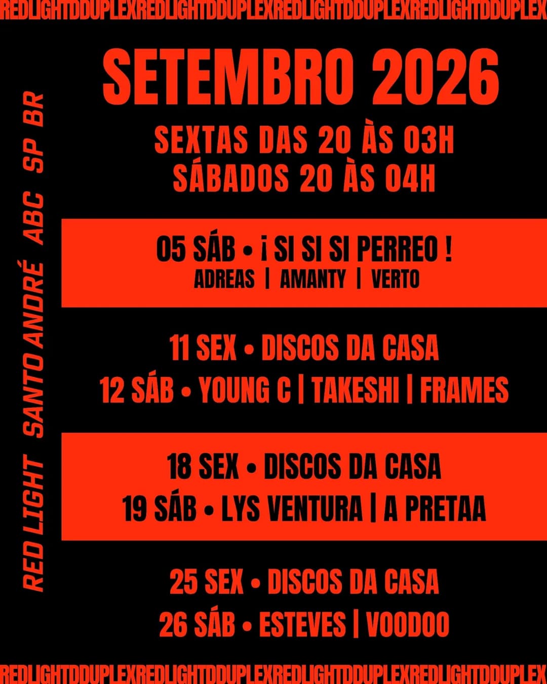 Flyer de Adreas, AMANTY e VERTO