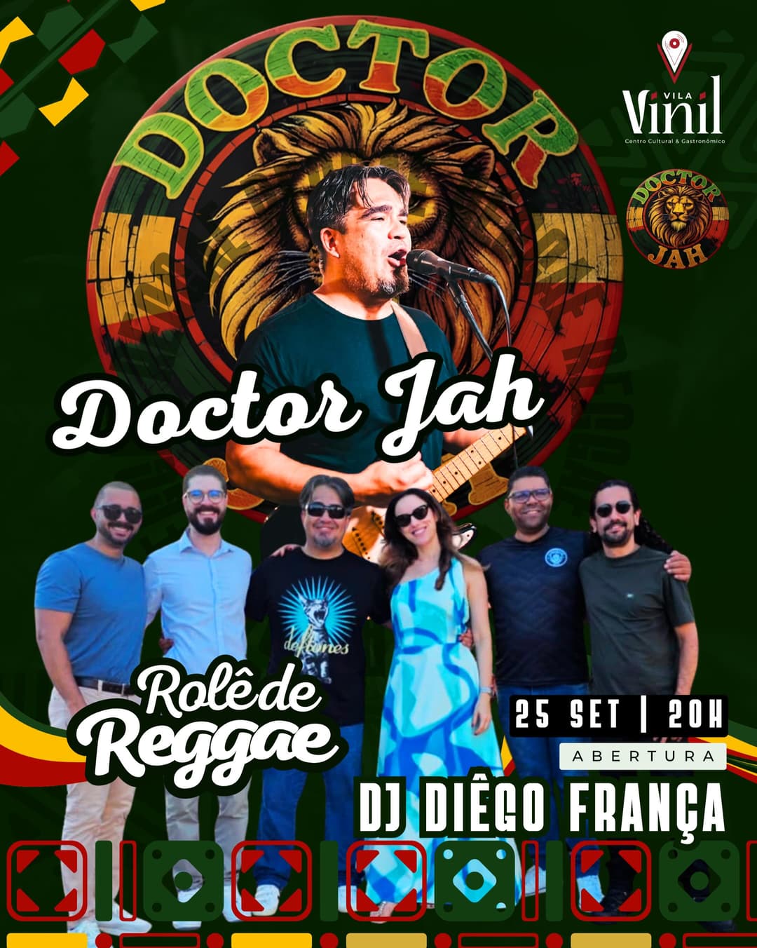Flyer de Diêgo França e Doctor Jah