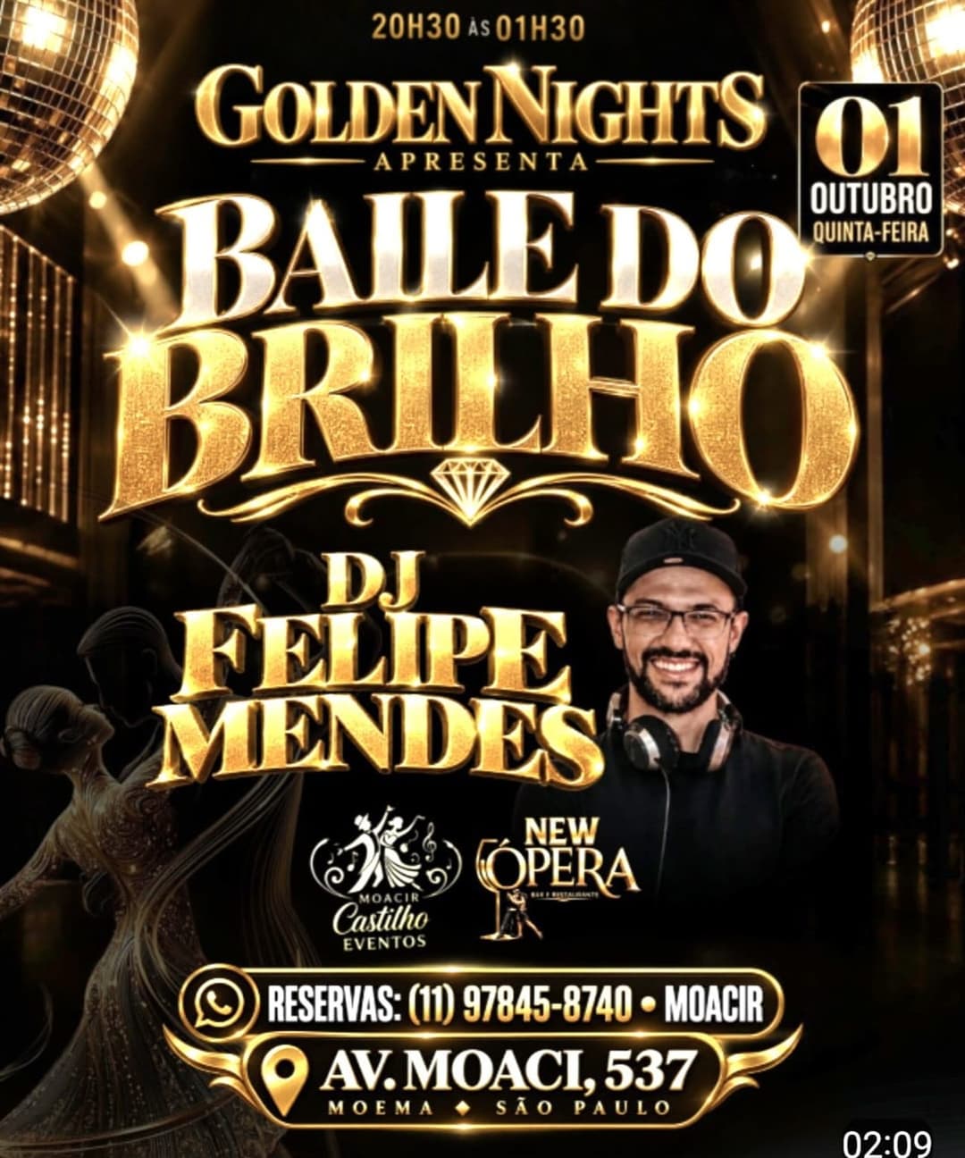 Flyer de DJ Felipe Mendes