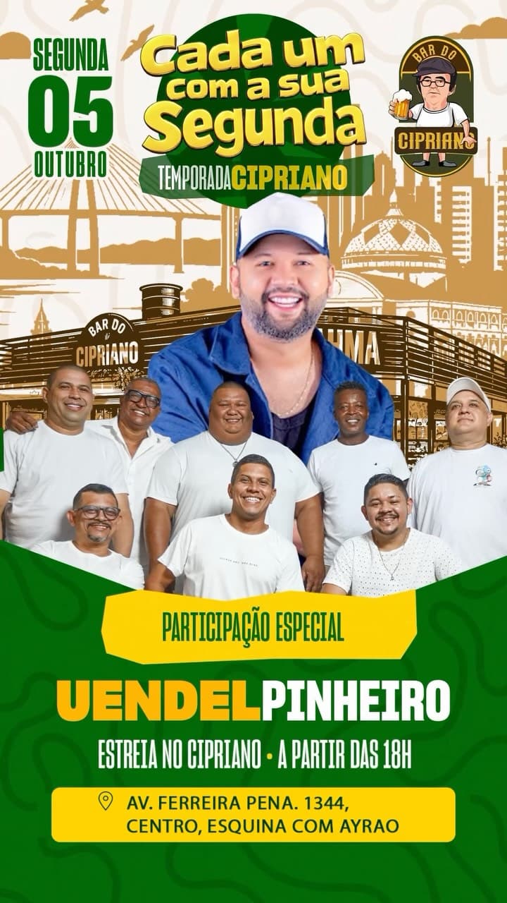 Flyer de Uendel Pinheiro
