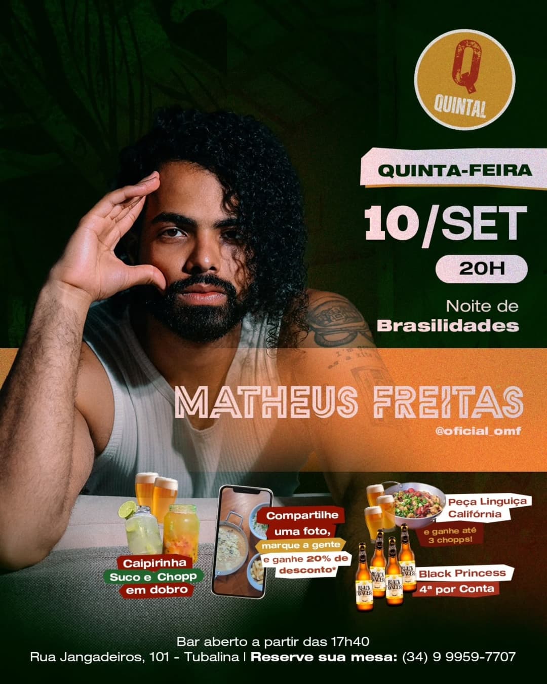 Flyer de Matheus Freitas