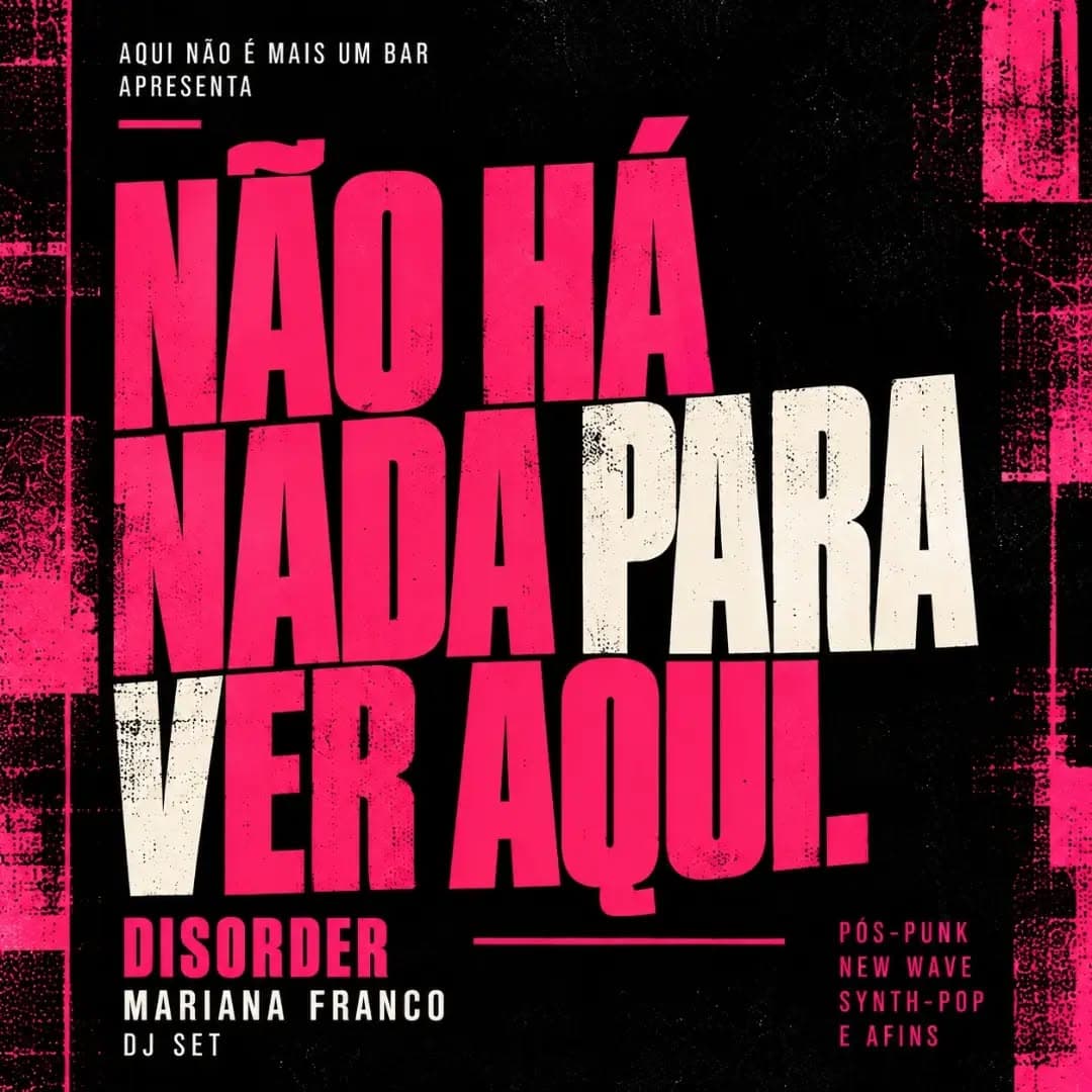 Flyer de Mariana Franco