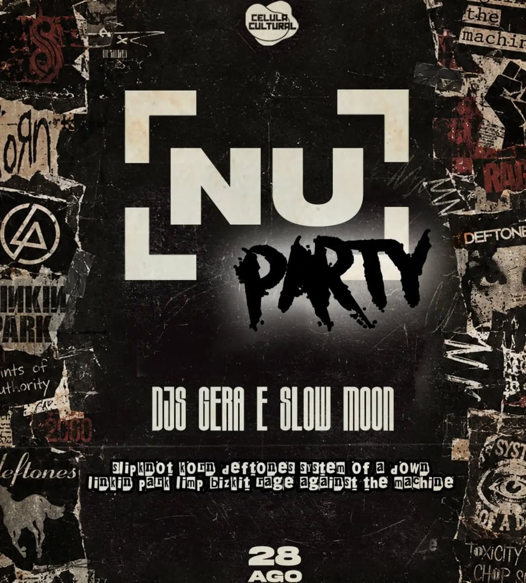 Flyer de DJ Slow Moon e DJ Gera