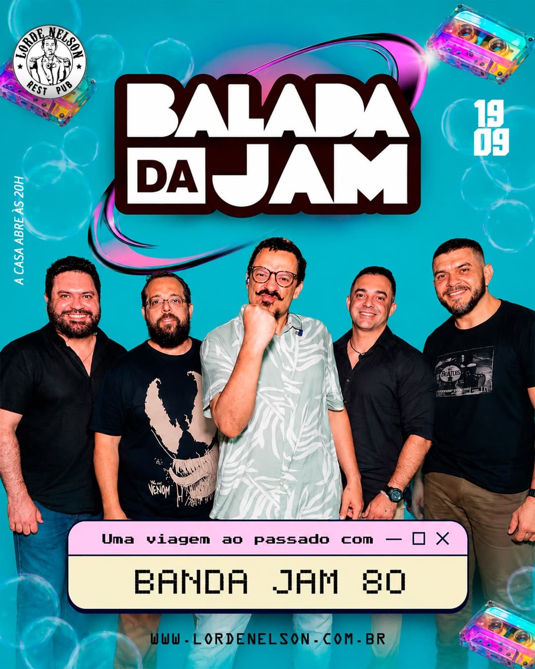 Flyer de Banda JAM 80