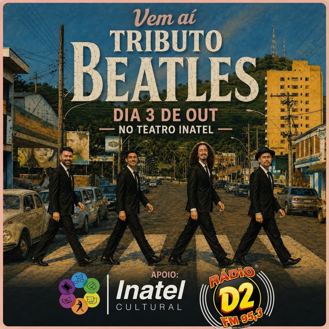 Flyer de Patronagens Band e Tributo aos Beatles