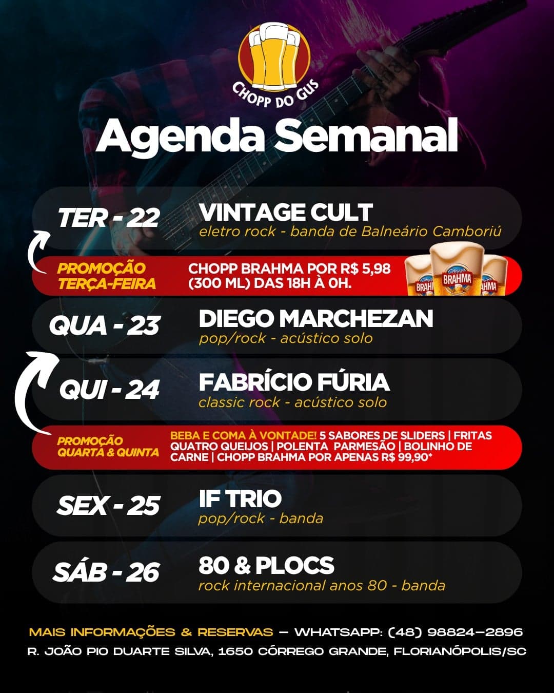 Flyer de Diego Marchezan