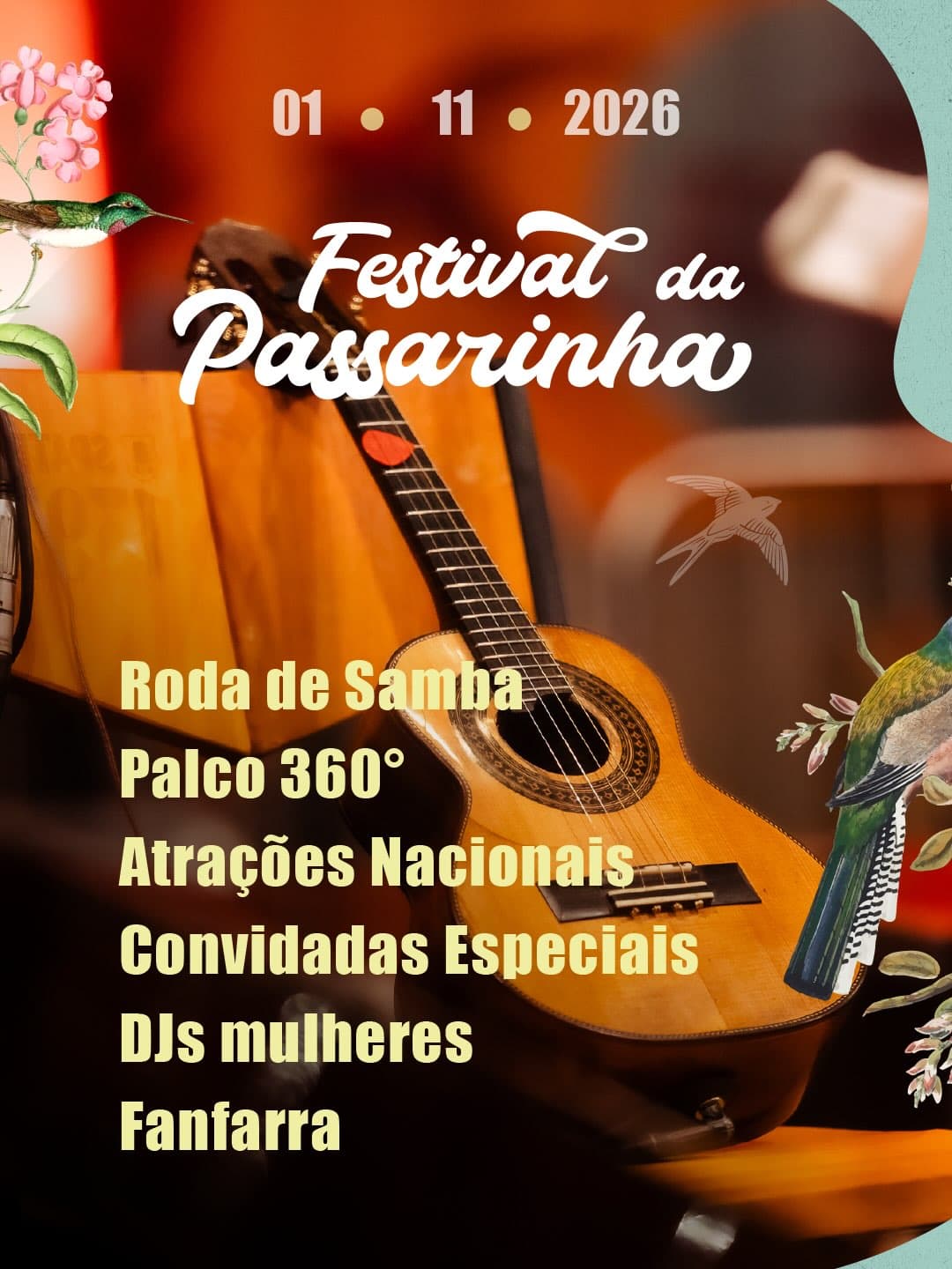 Flyer de Samba da Passarinha