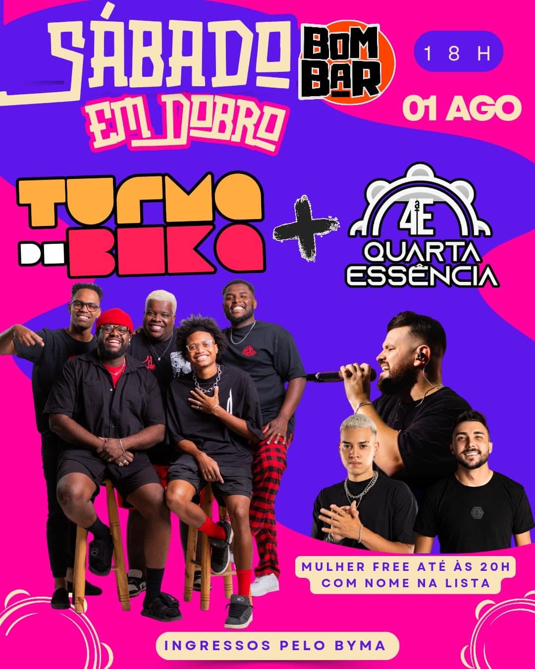 Flyer de Turma do Boka e Quarta Essência