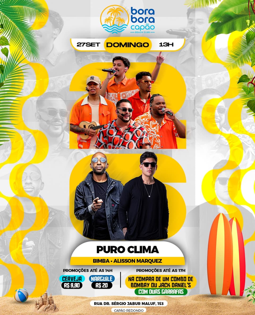 Flyer de Renan Moraes, Alisson Marquez e Puro Clima
