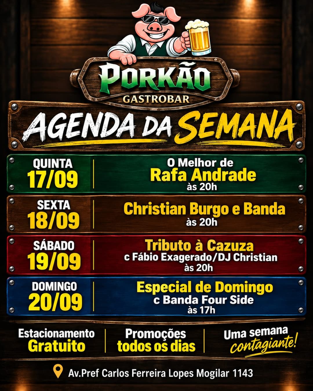 Flyer de Rafa Andrade