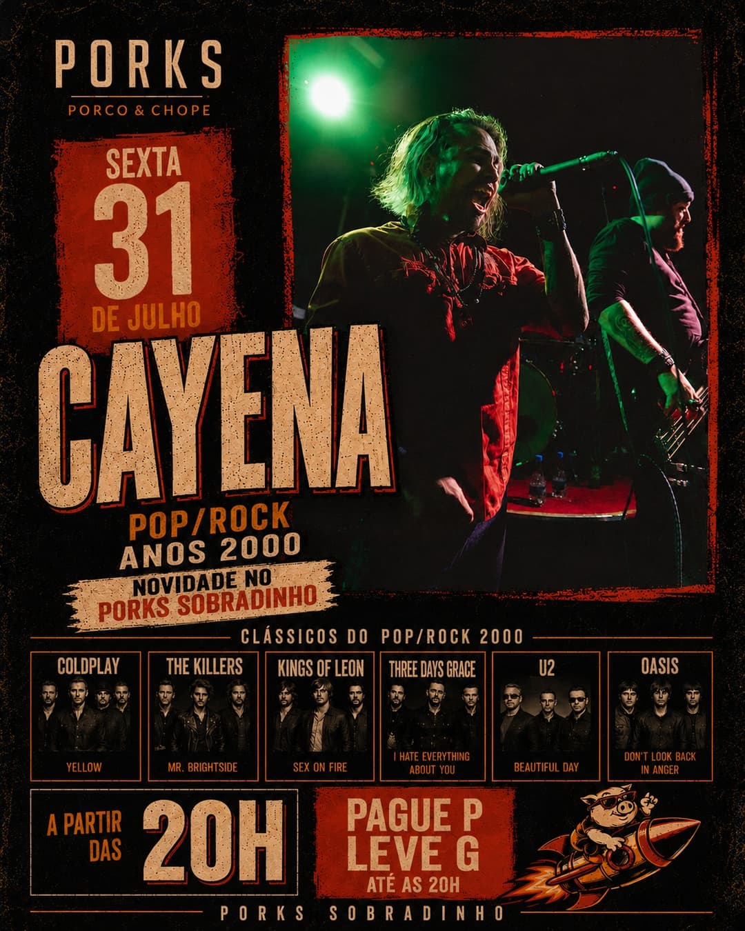 Flyer de Banda Cayena