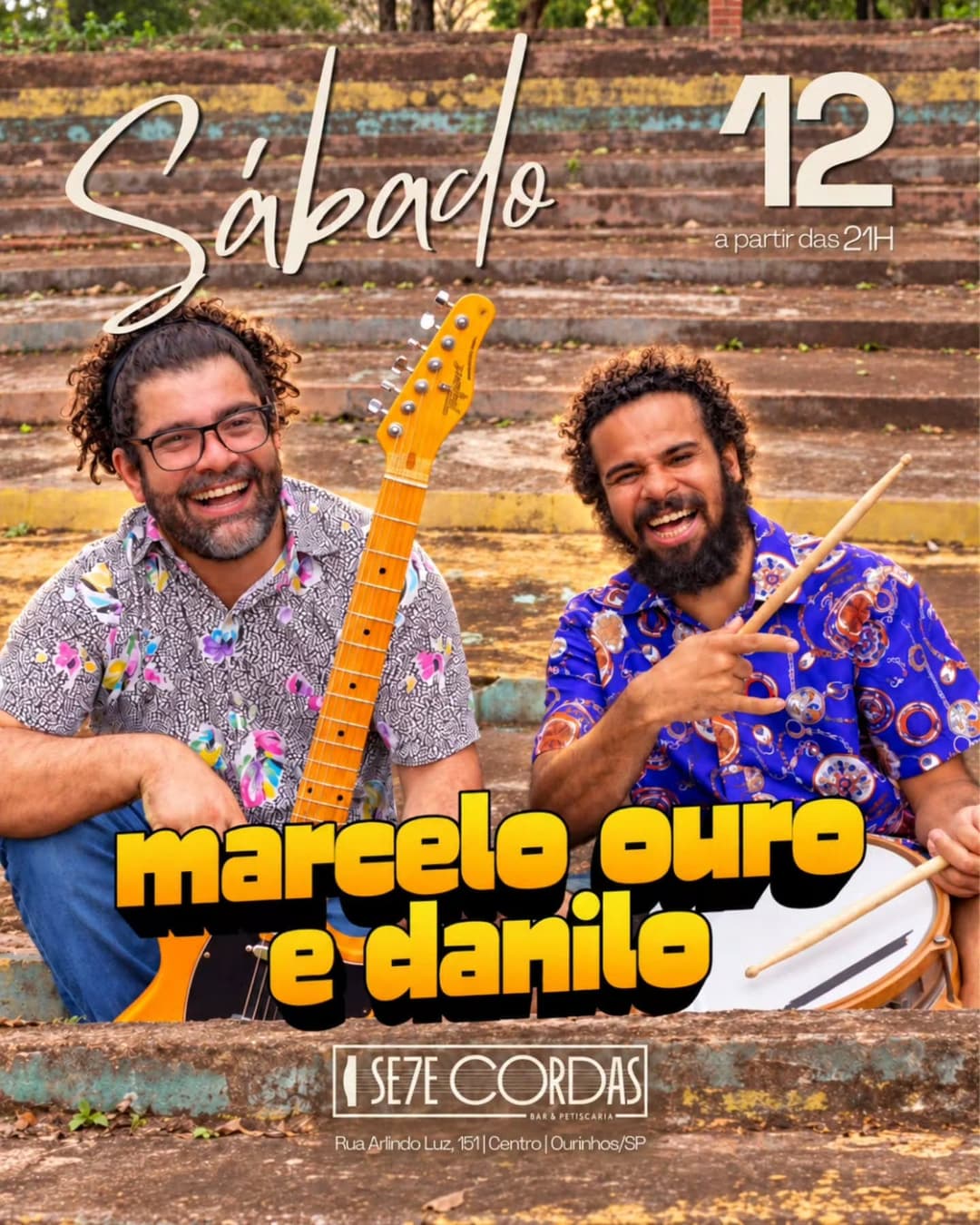Flyer de Marcelo Ouro e Danilo