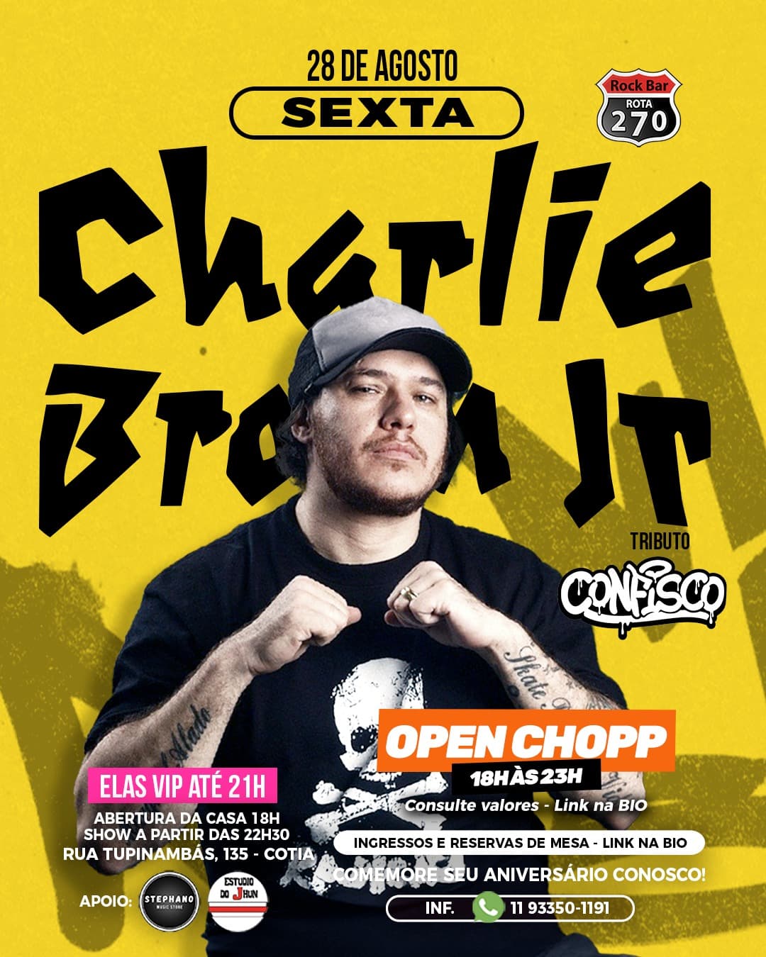 Flyer de Charlie Brown Jr Tributo