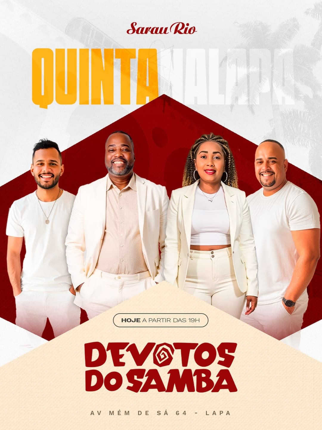 Flyer de Devotos do Samba
