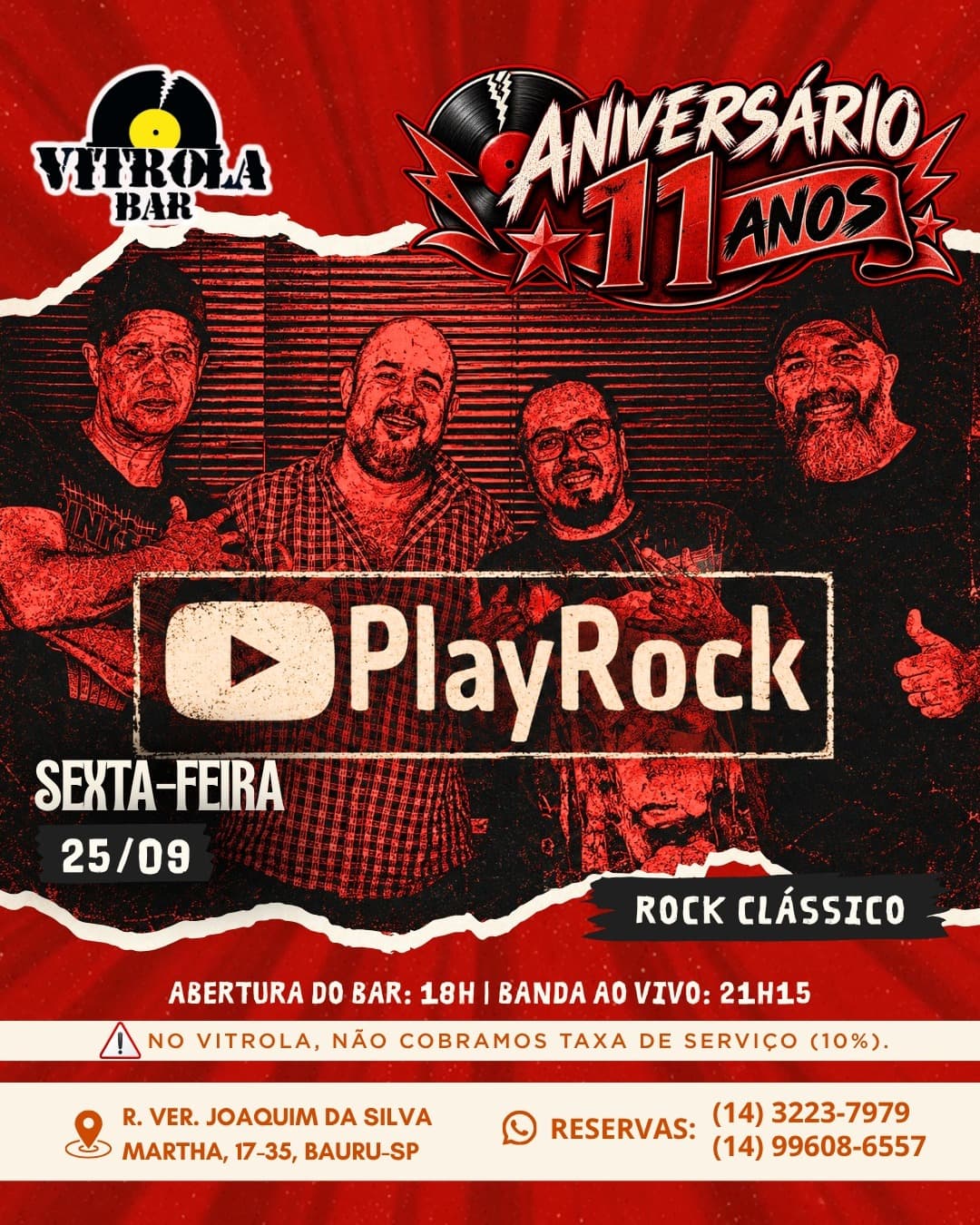Flyer de PlayRock