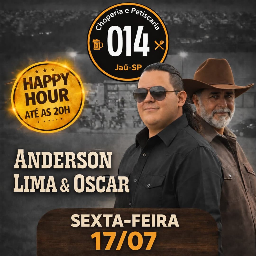 Flyer de Anderson Lima & Oscar
