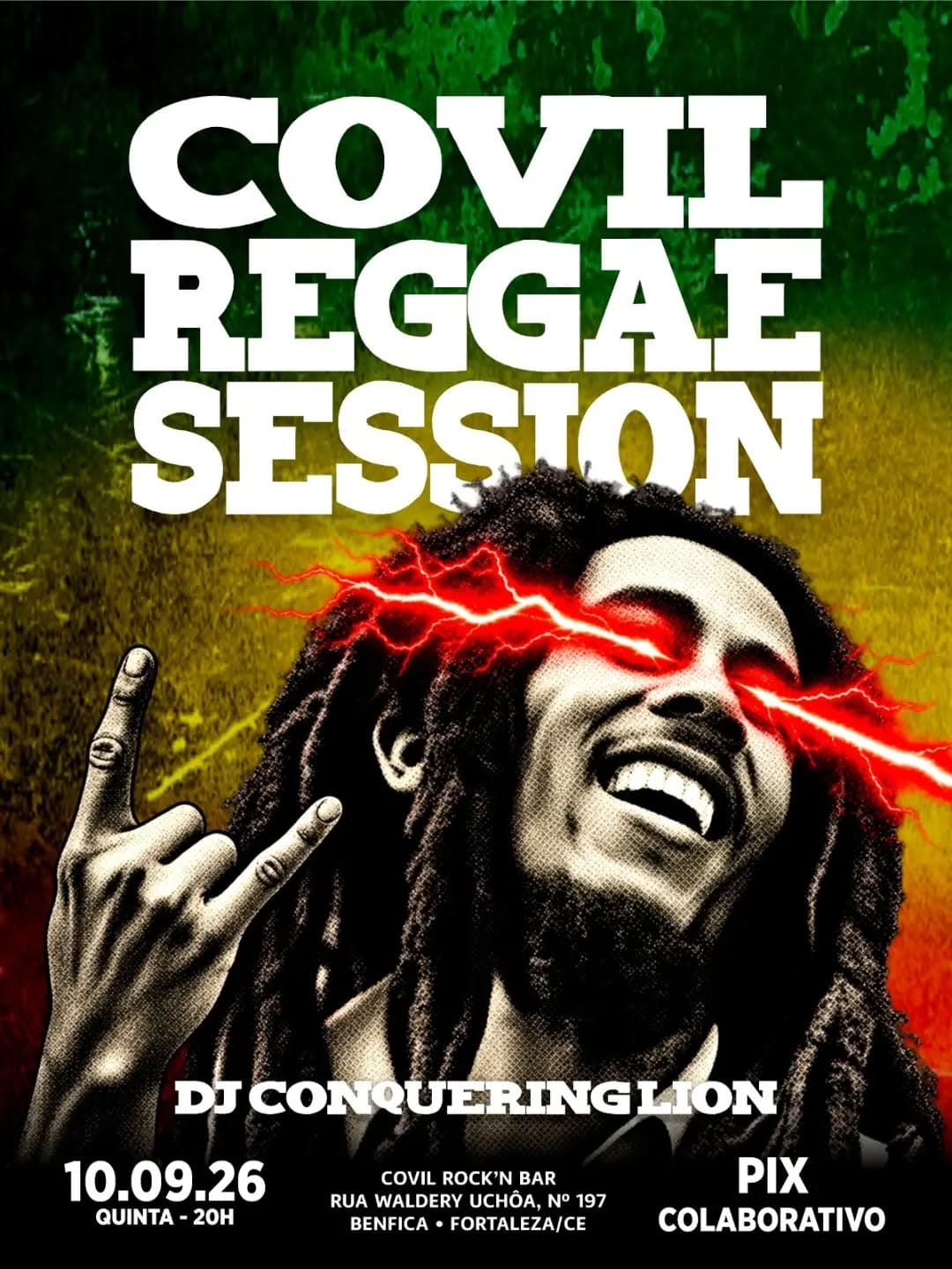 Flyer de DJ Conquering Lion