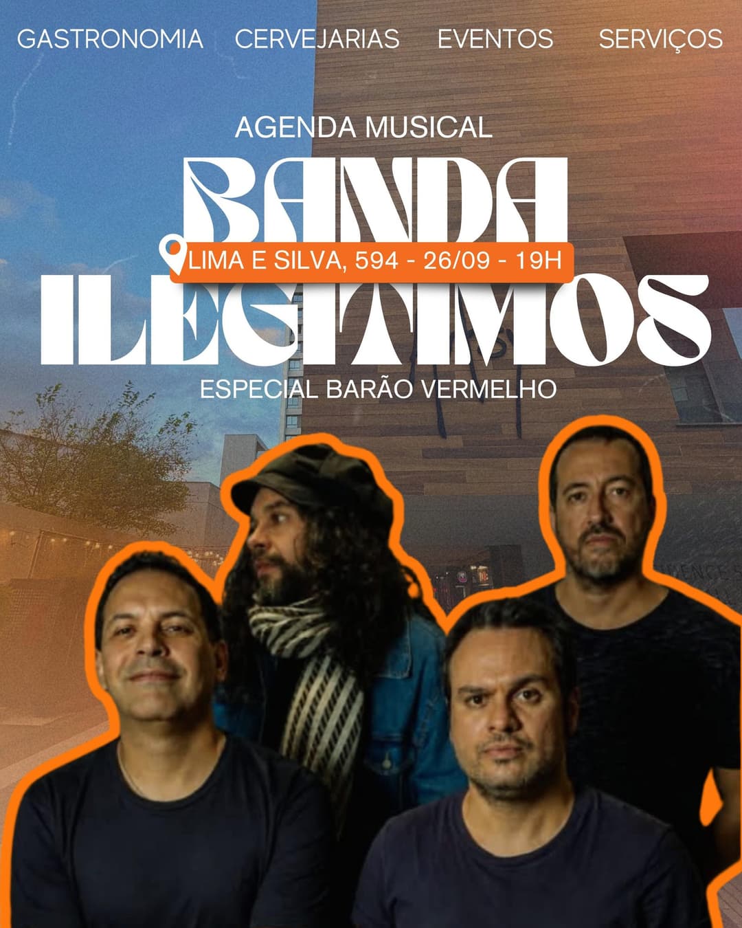 Flyer de Banda Ilegítimos