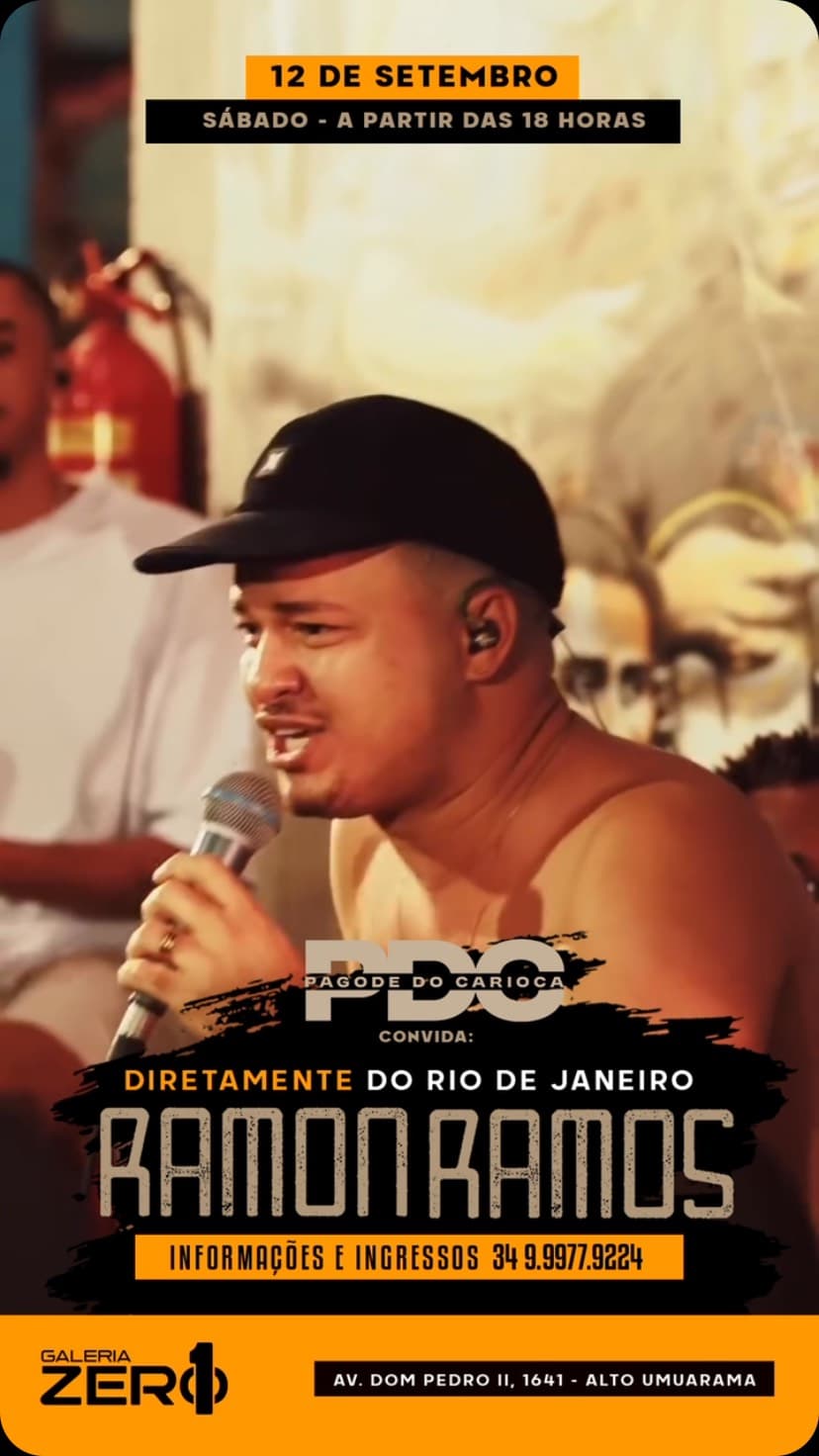 Flyer de Pagode do Carioca e Ramon Ramos