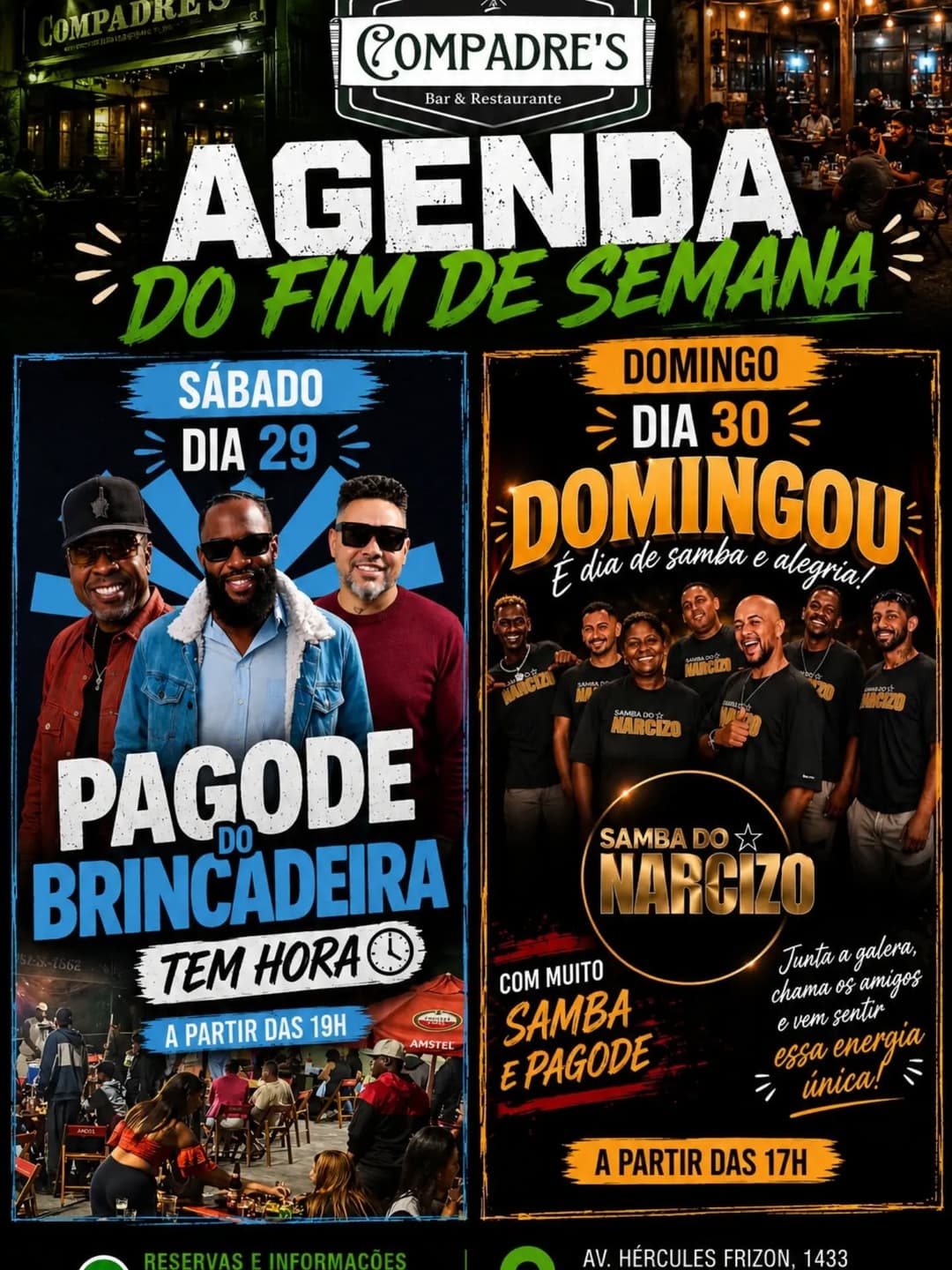 Flyer de Pagode do Brincadeira