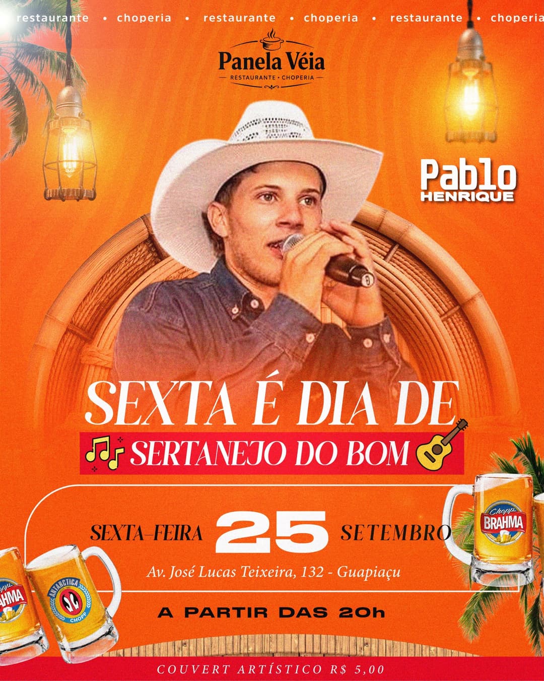 Flyer de Pablo Henrique