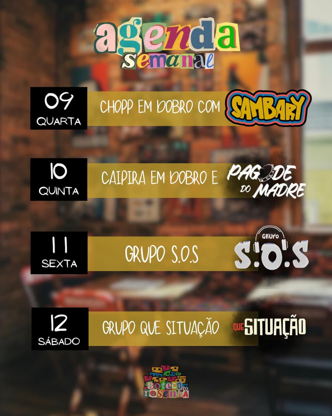 Flyer de Pagode do Madre