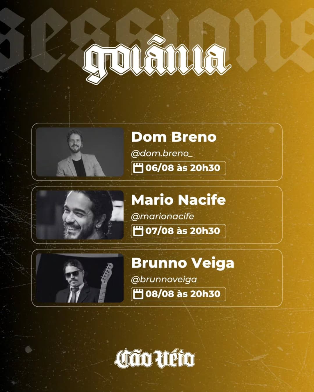 Flyer de Brunno Veiga