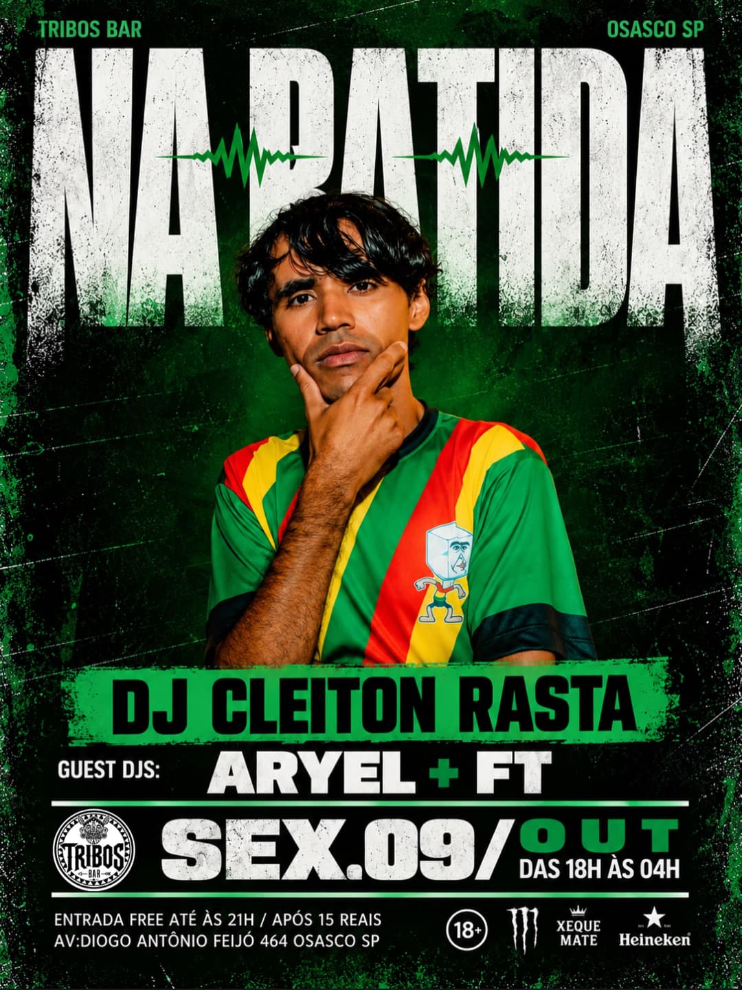 Flyer de DJ FT, DJ Aryel e djcleitonrastaoficial