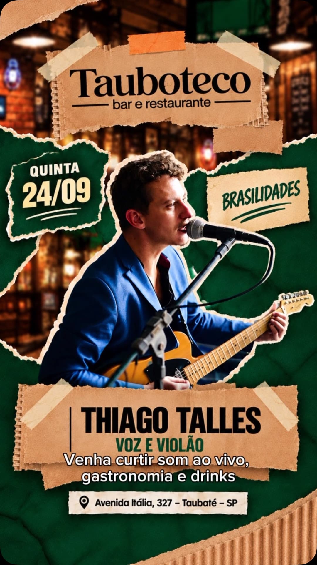 Flyer de Thiago Talles