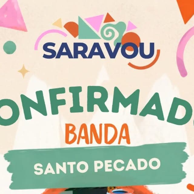 Flyer de Bloco Santo Pecado e Santo Pecado