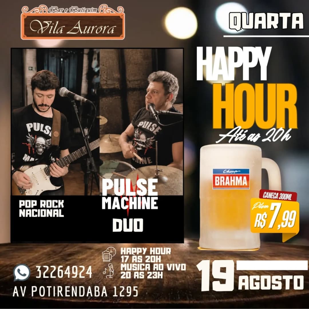 Flyer de Pulse Machine Duo