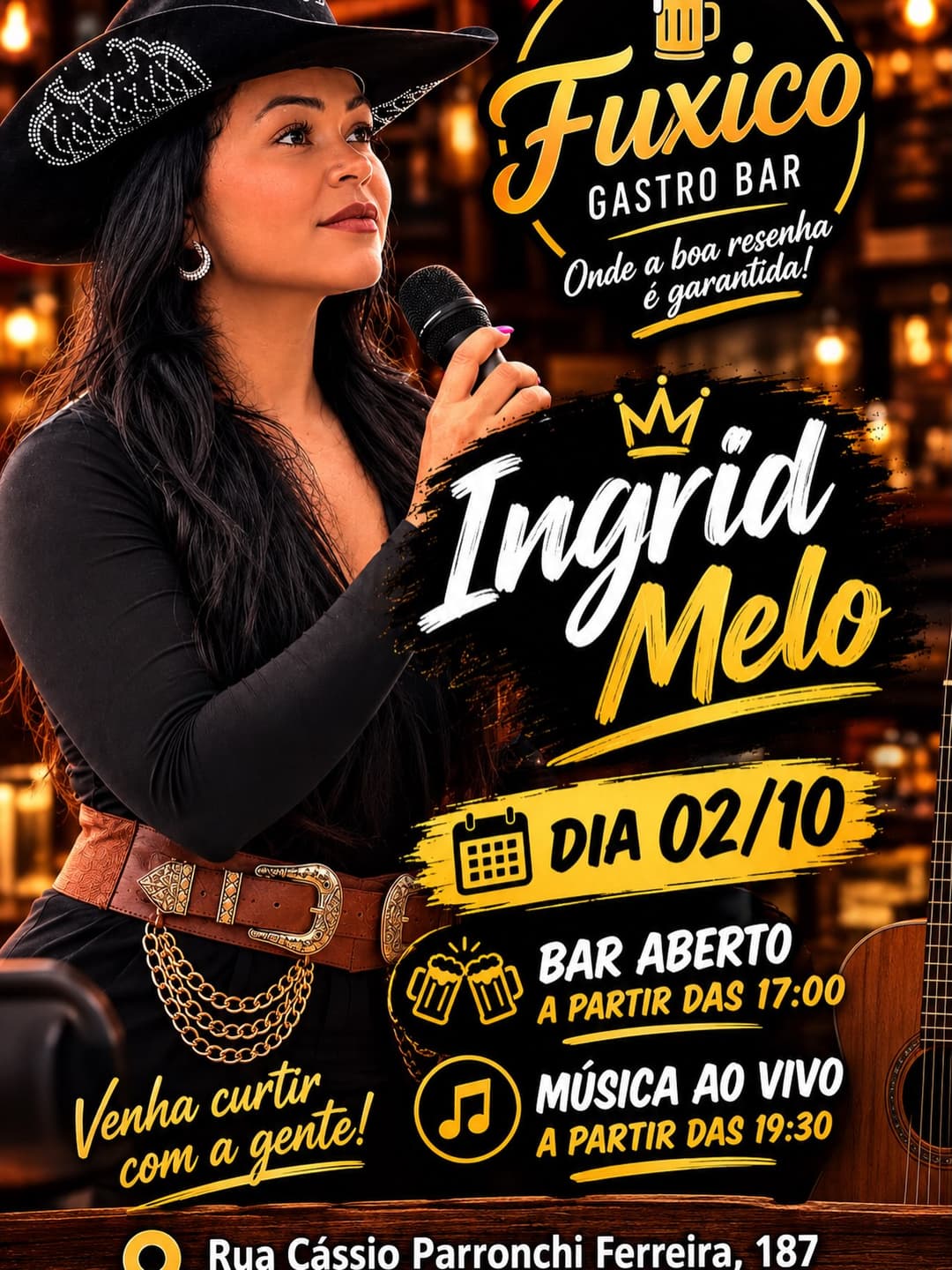Flyer de Ingrid Melo