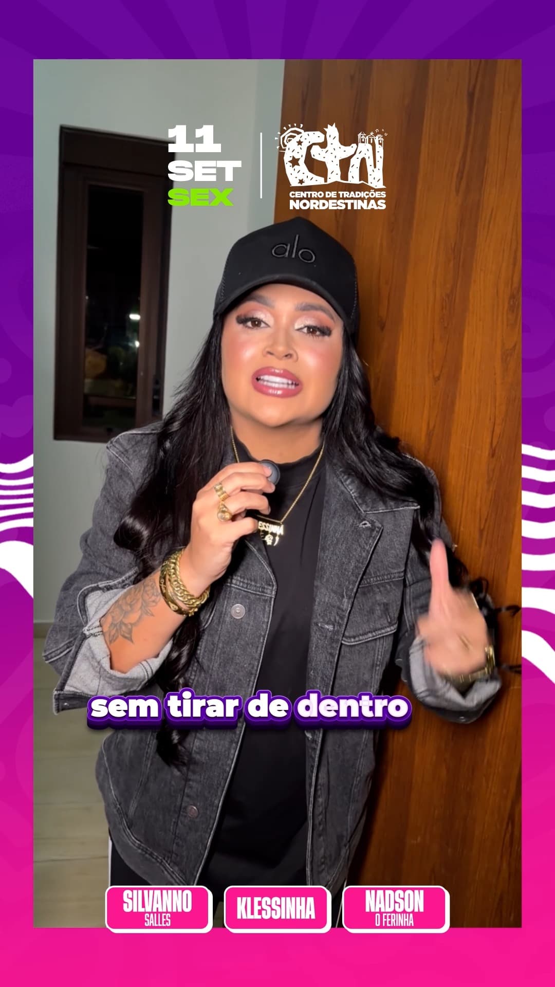 Flyer de Sem Tirar de Dentro, klessinha e mais 2 artistas