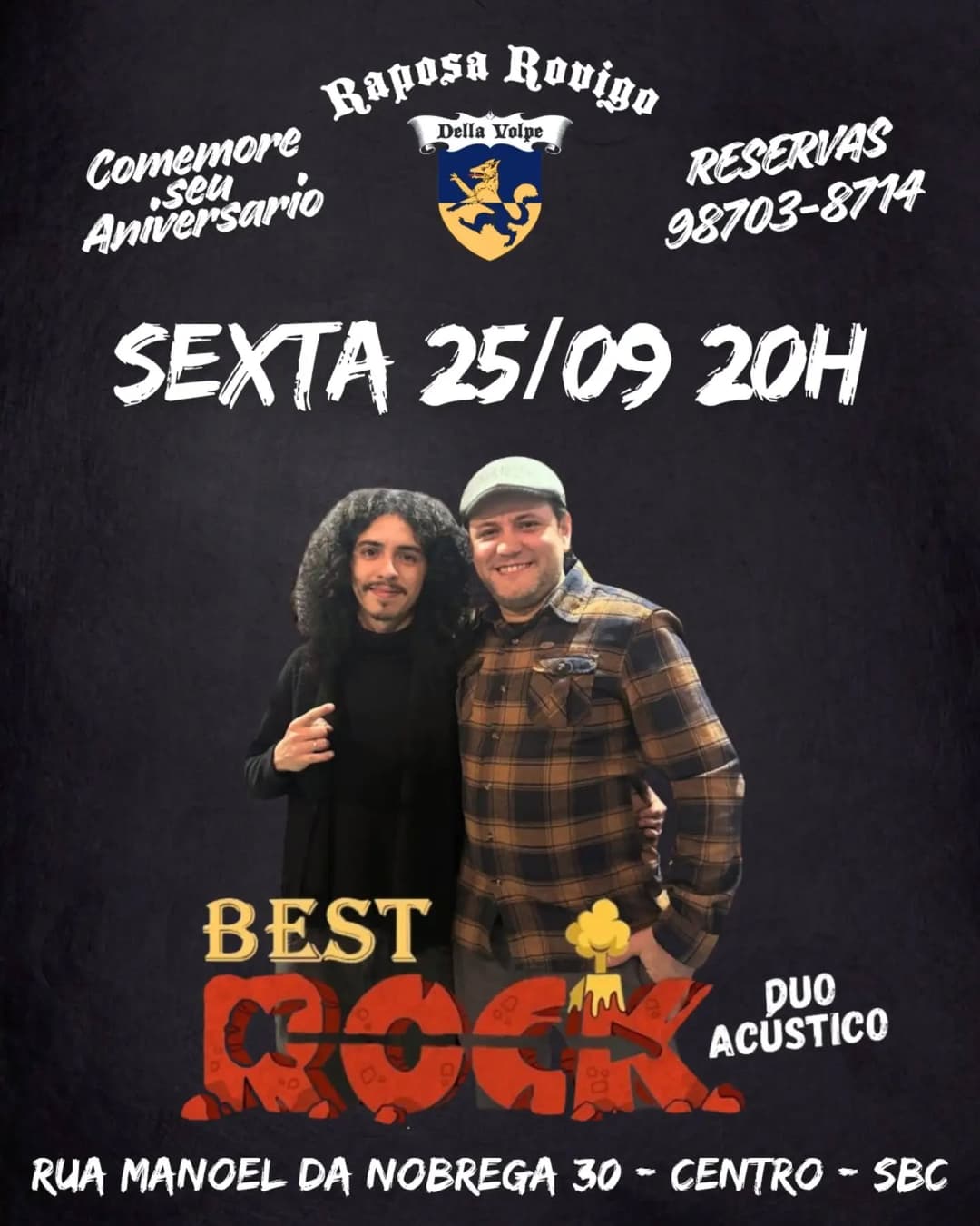 Flyer de Best Rock Banda