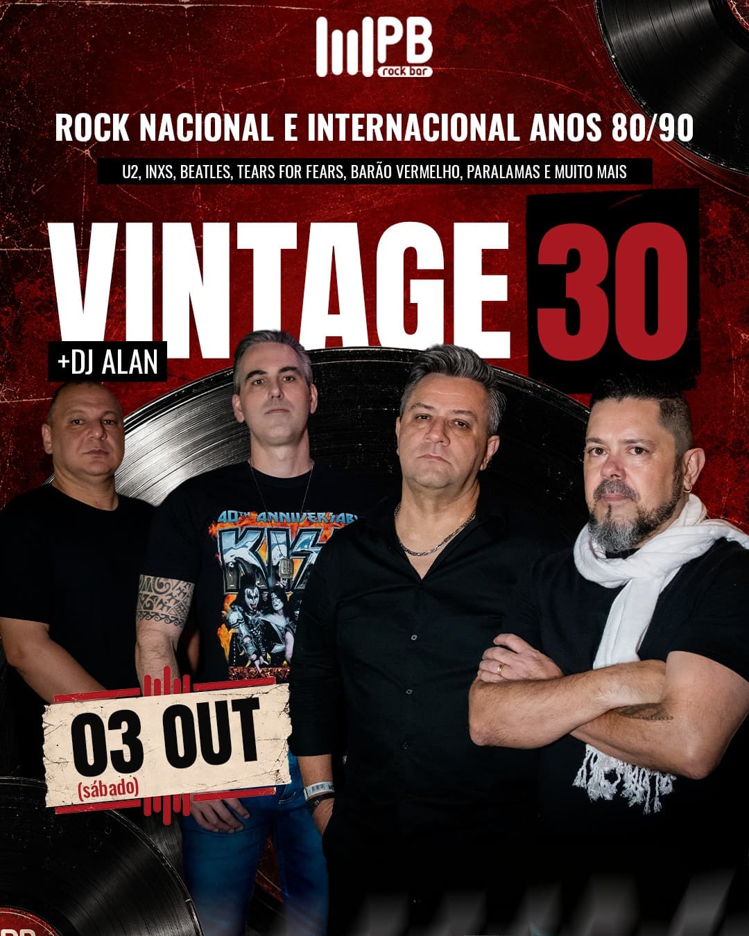 Flyer de Vintage 30 e Djalán