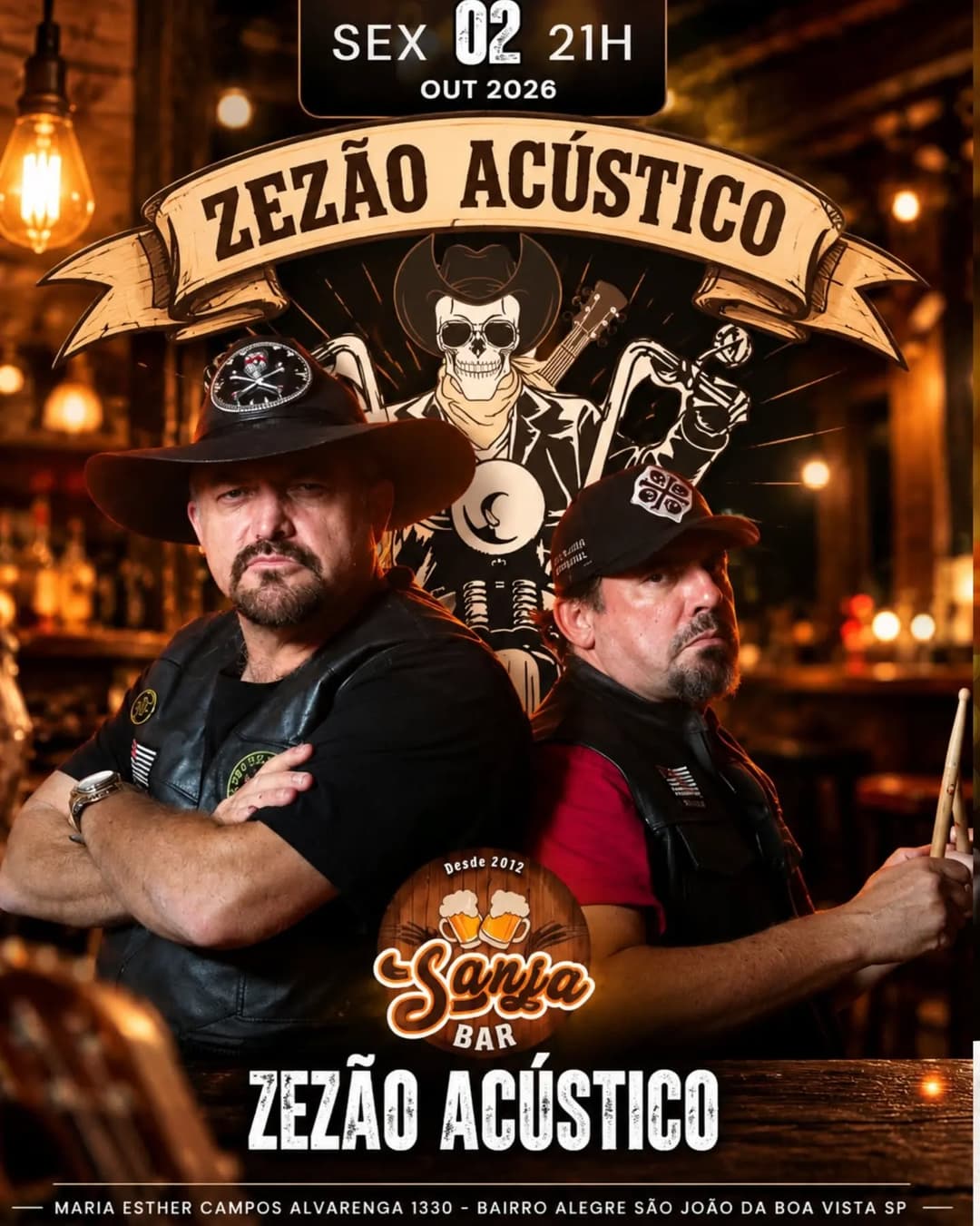 Flyer de Zezão Acústico