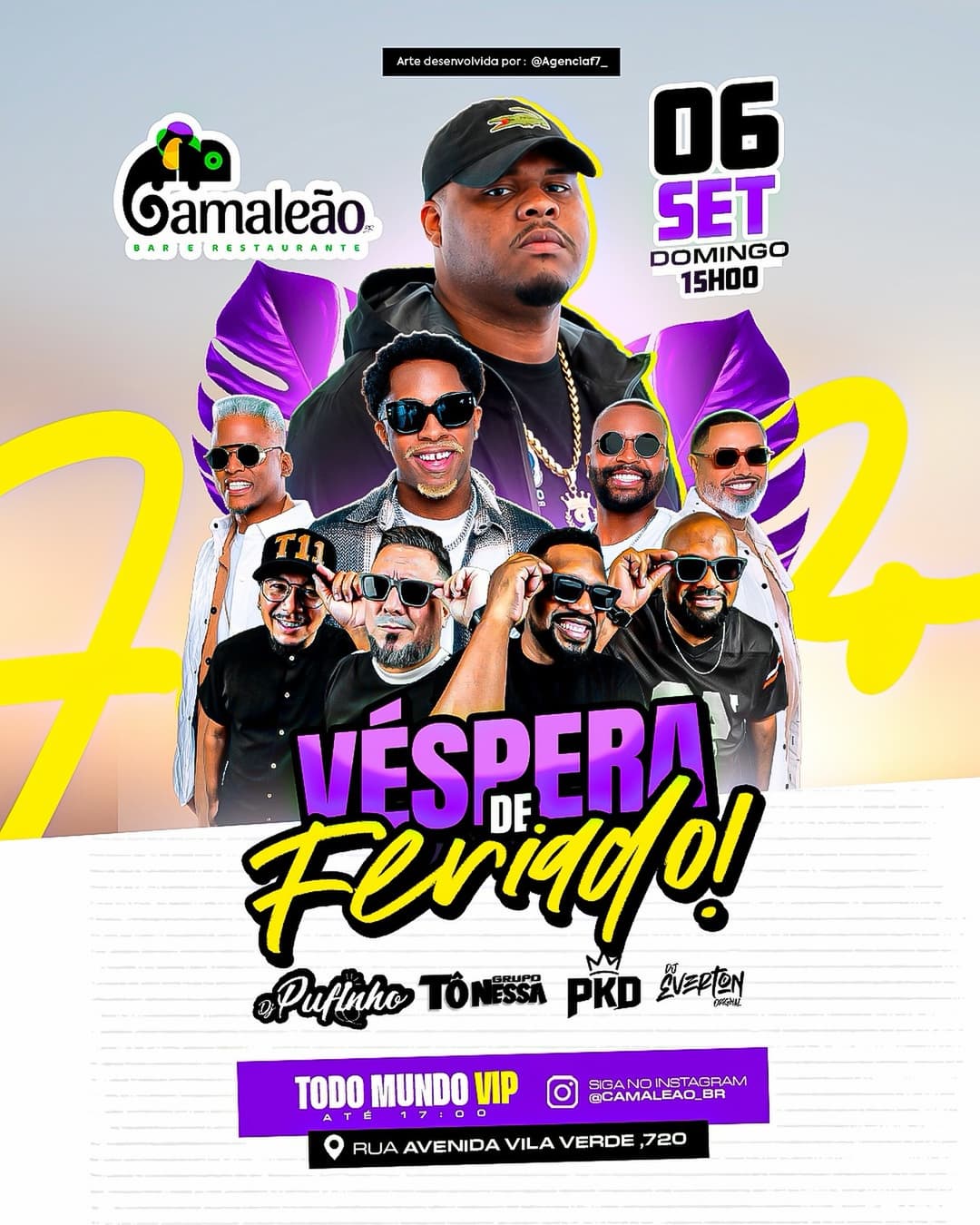 Flyer de Grupo Parakundê, Grupo To nessa e mais 2 artistas