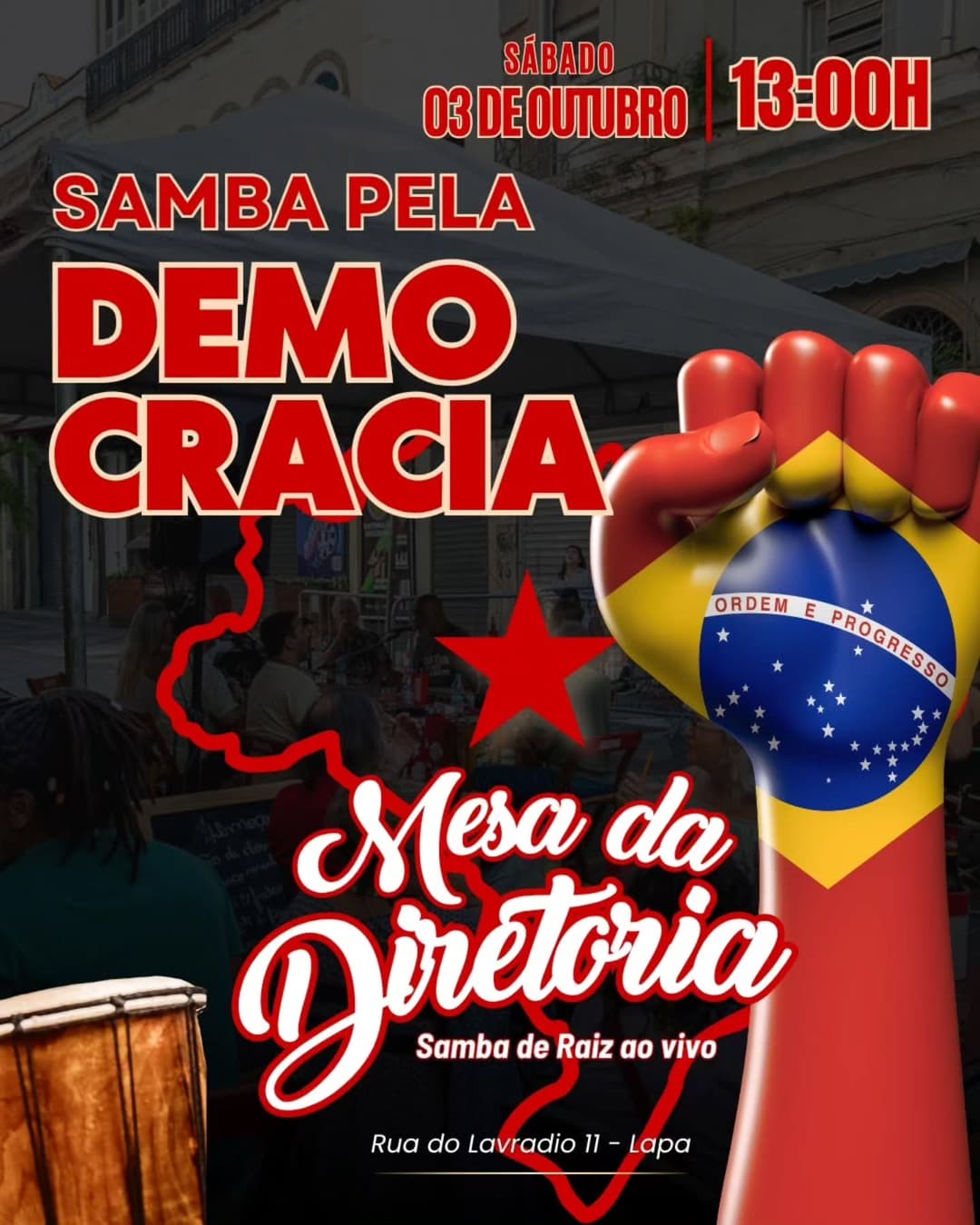 Flyer de Mesa da Diretoria