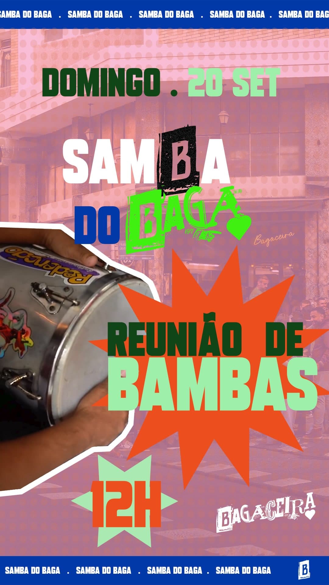 Flyer de Reunião de Bambas