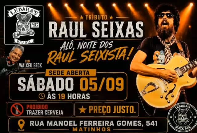 Flyer de Tributo Raul Seixas