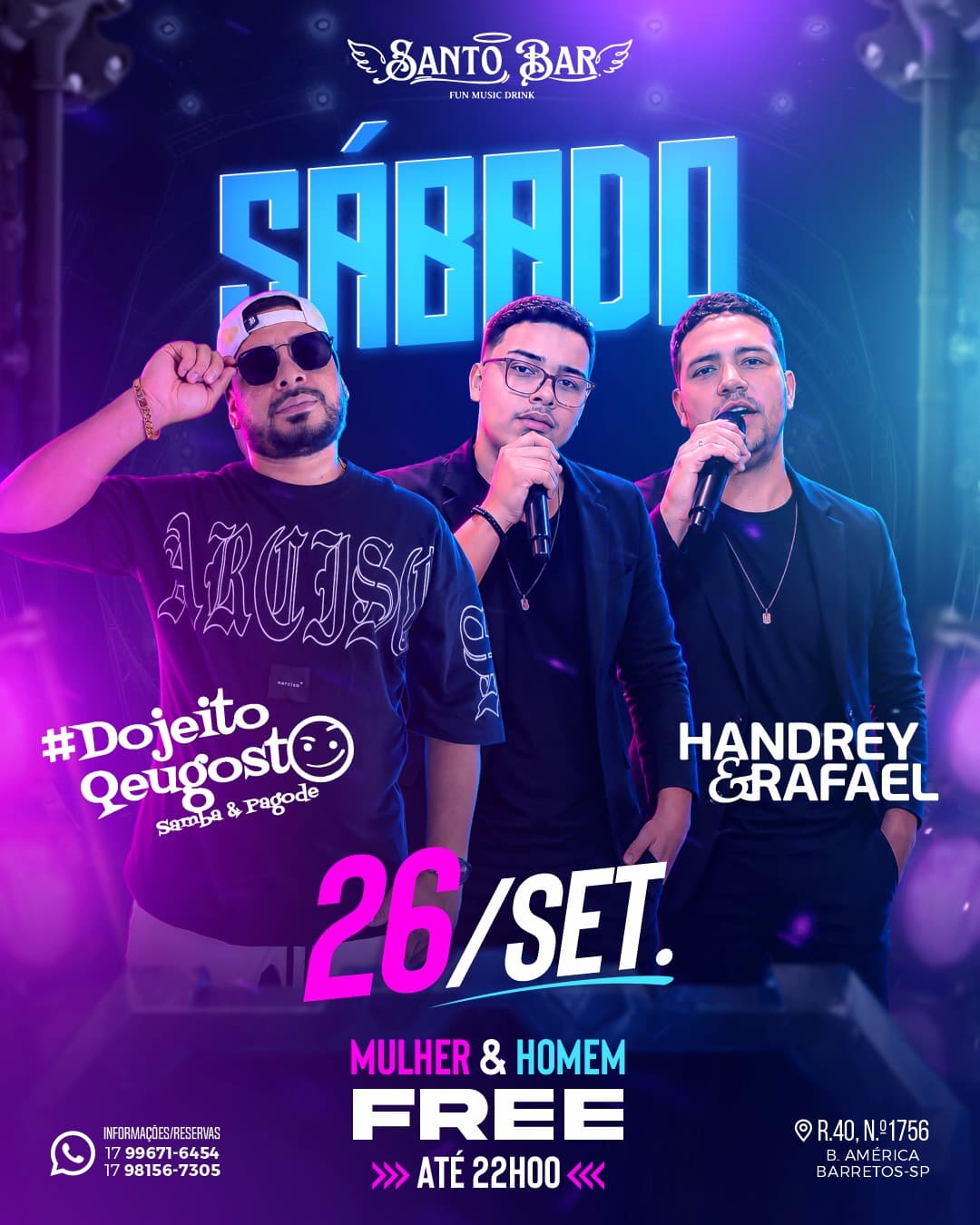 Flyer de Do Jeito Que Eu Gosto e Handrey & Rafael