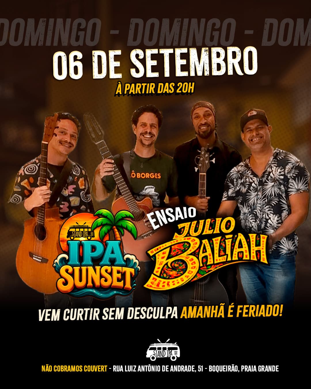 Flyer de Julio Baliah