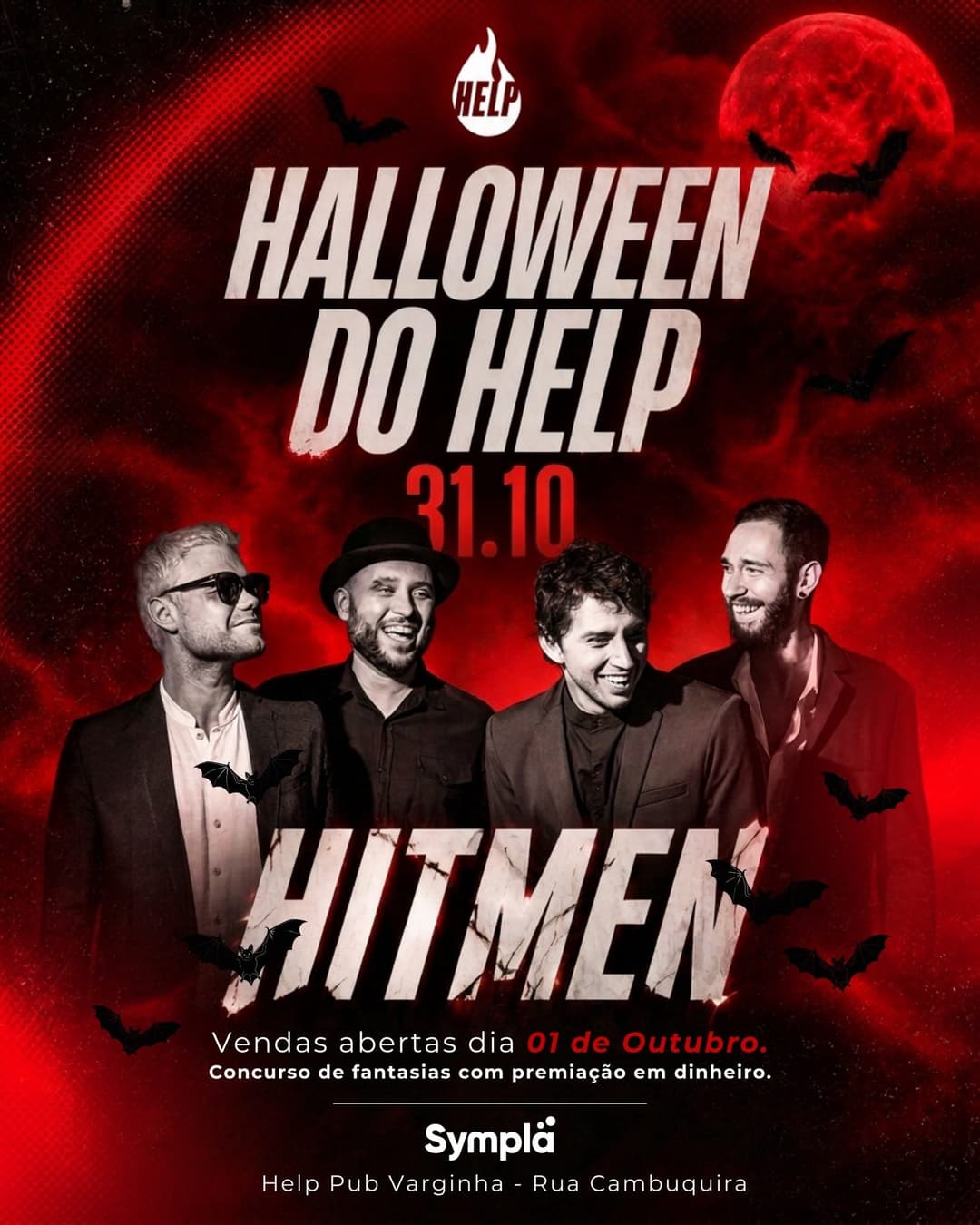 Flyer de Banda Hitmen