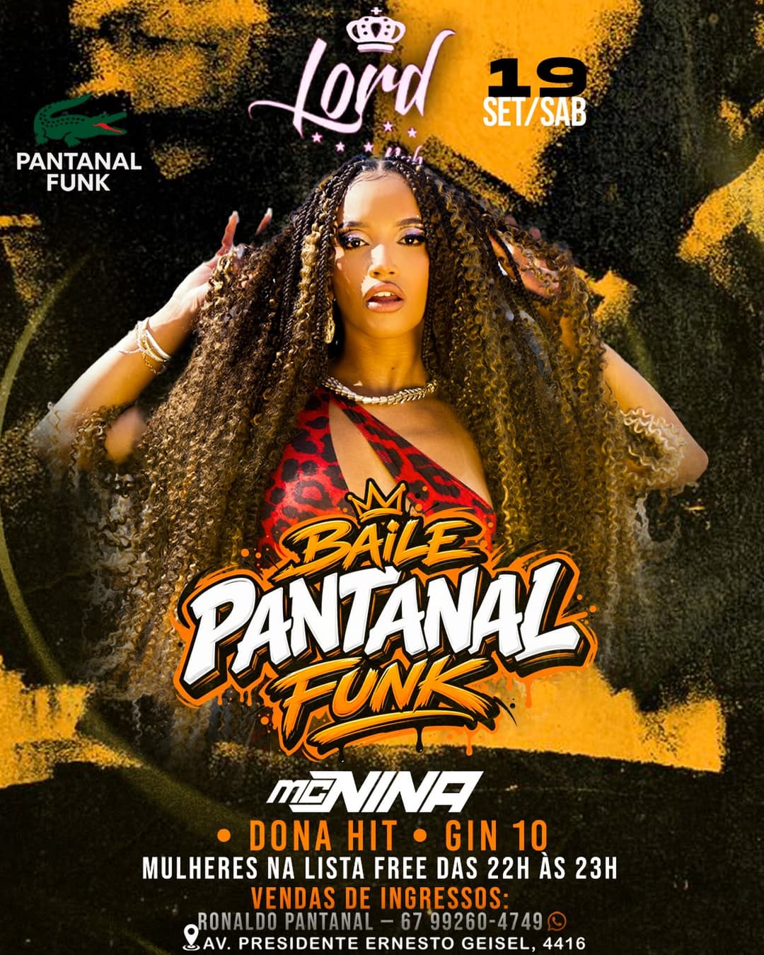 Flyer de Mc Nina
