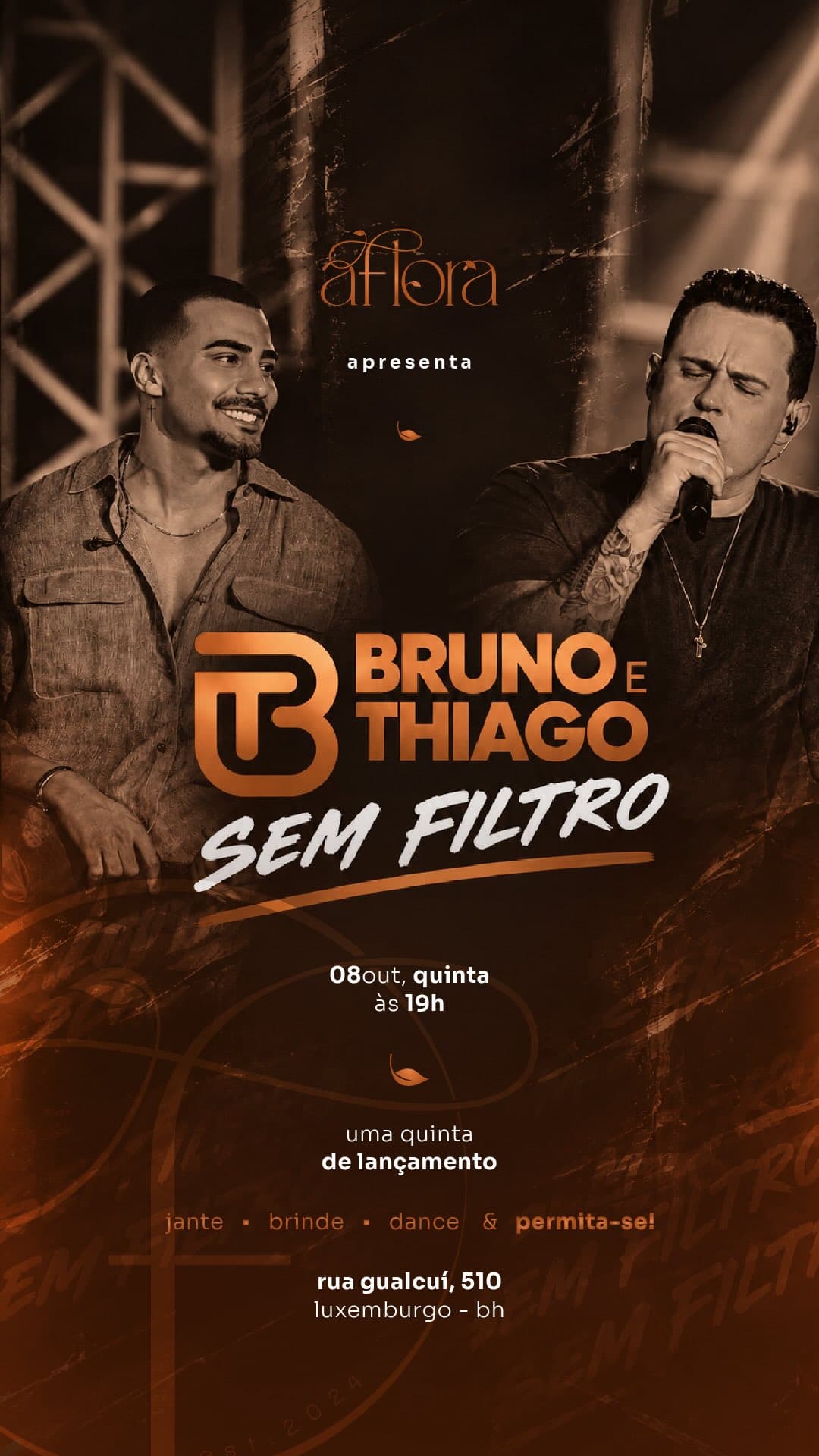 Flyer de Bruno & Thiago
